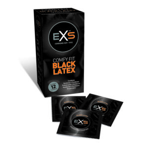 EXS Black Latex Condoms